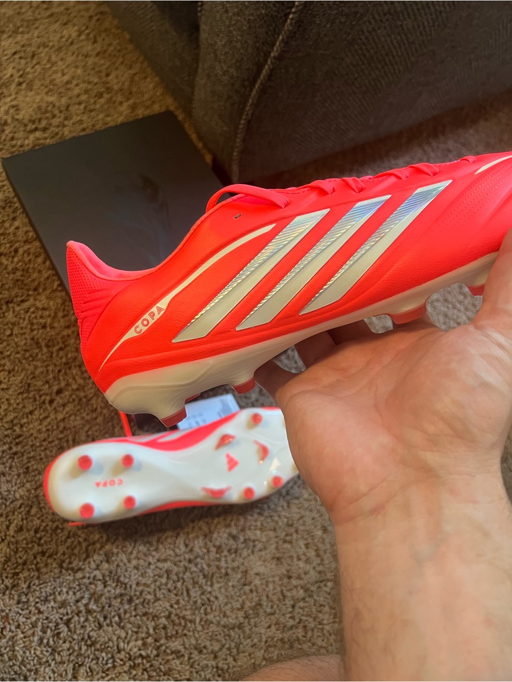 Mens adidas copa pure iv pro FG (KI0625) size 13.5